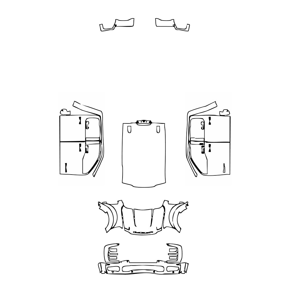 Pre-Cut PPF Ford Super Duty F-450 Platinum 2025 - PPF-Kits