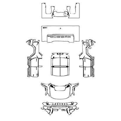 Pre-Cut PPF GMC Hummer EV Pickup 2023 - PPF-Kits