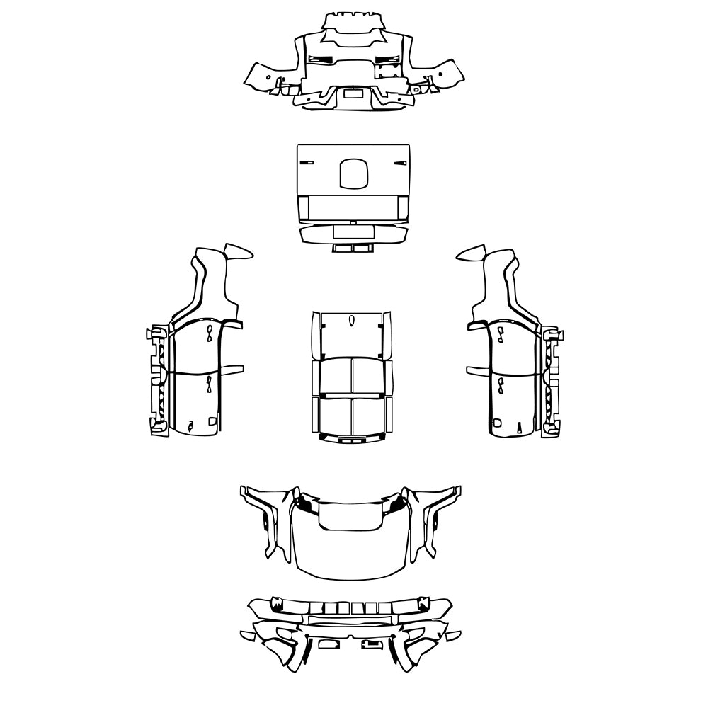 Pre-Cut PPF GMC Hummer EV SUV 2022 - PPF-Kits