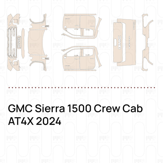Pre-Cut PPF GMC Sierra 1500 Crew Cab AT4X 2024