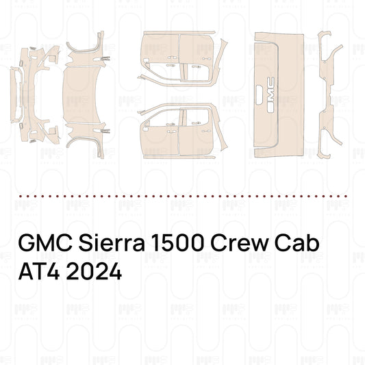 Pre-Cut PPF GMC Sierra 1500 Crew Cab AT4 2024