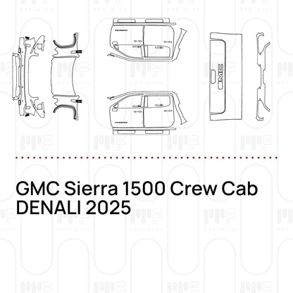 Pre-Cut PPF GMC Sierra 1500 Crew Cab DENALI 2025