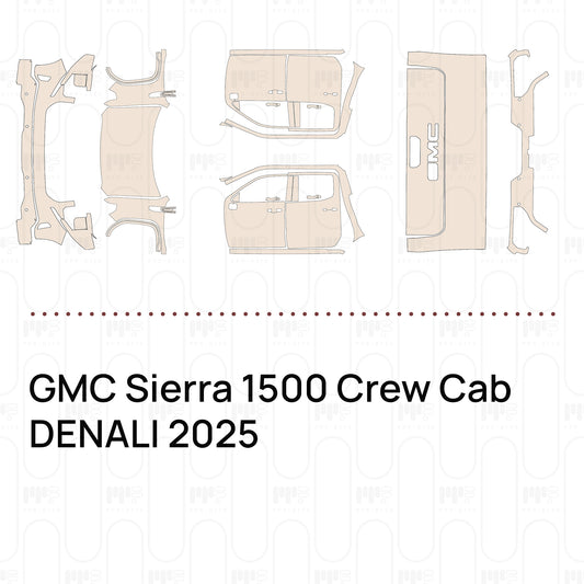 Pre-Cut PPF GMC Sierra 1500 Crew Cab DENALI 2025