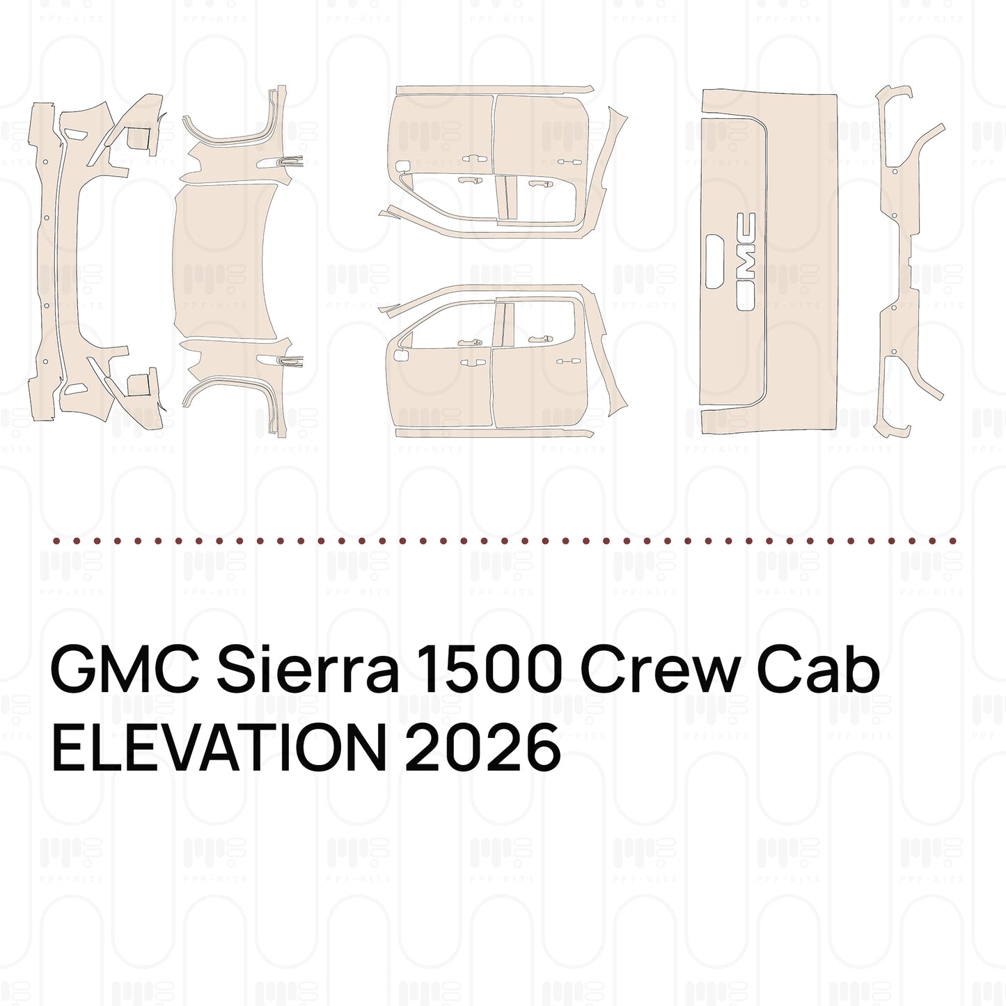 Pre-Cut PPF GMC Sierra 1500 Crew Cab ELEVATION 2026