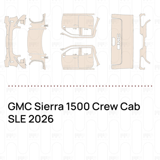 Pre-Cut PPF GMC Sierra 1500 Crew Cab SLE 2026