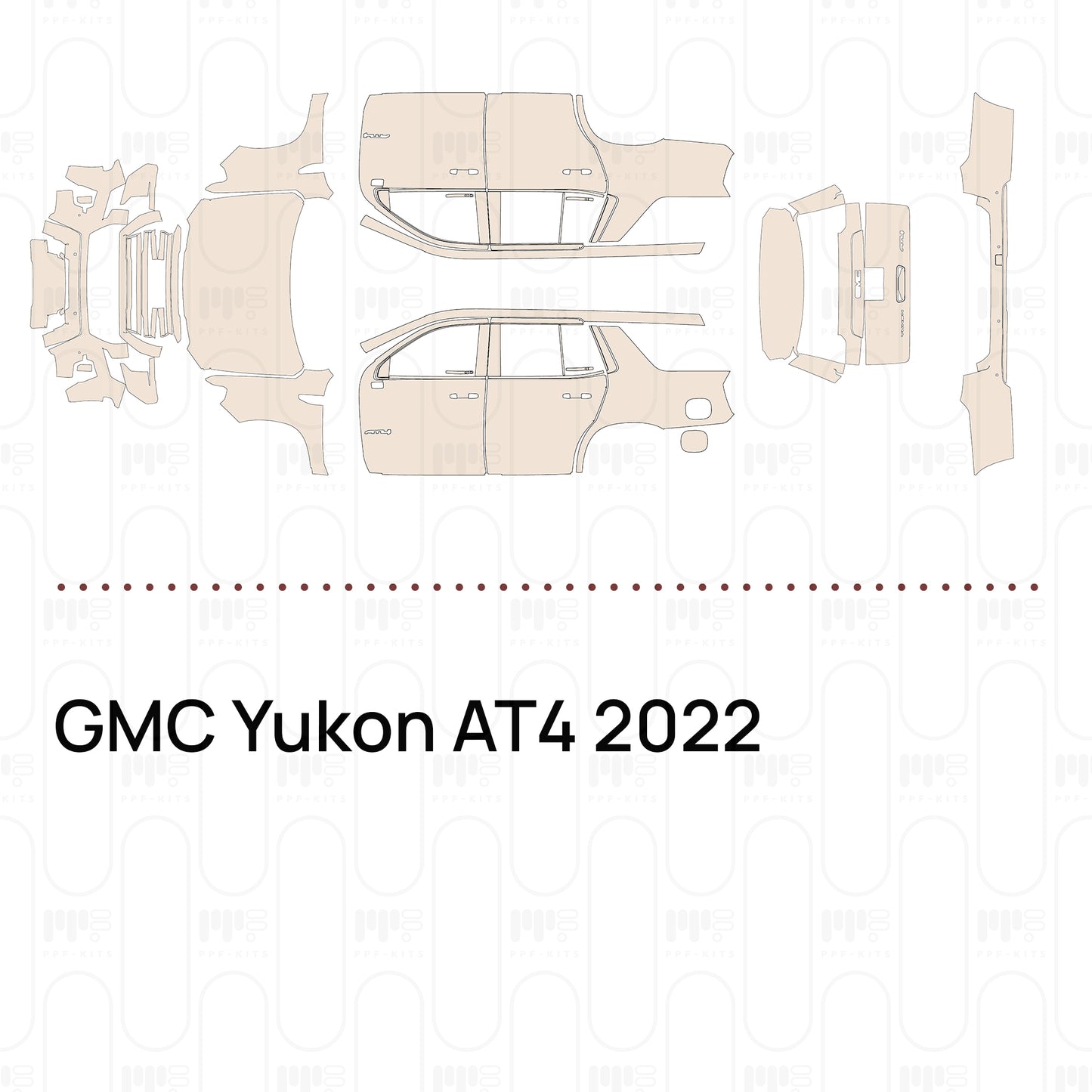 Pre-Cut PPF GMC Yukon AT4 2022