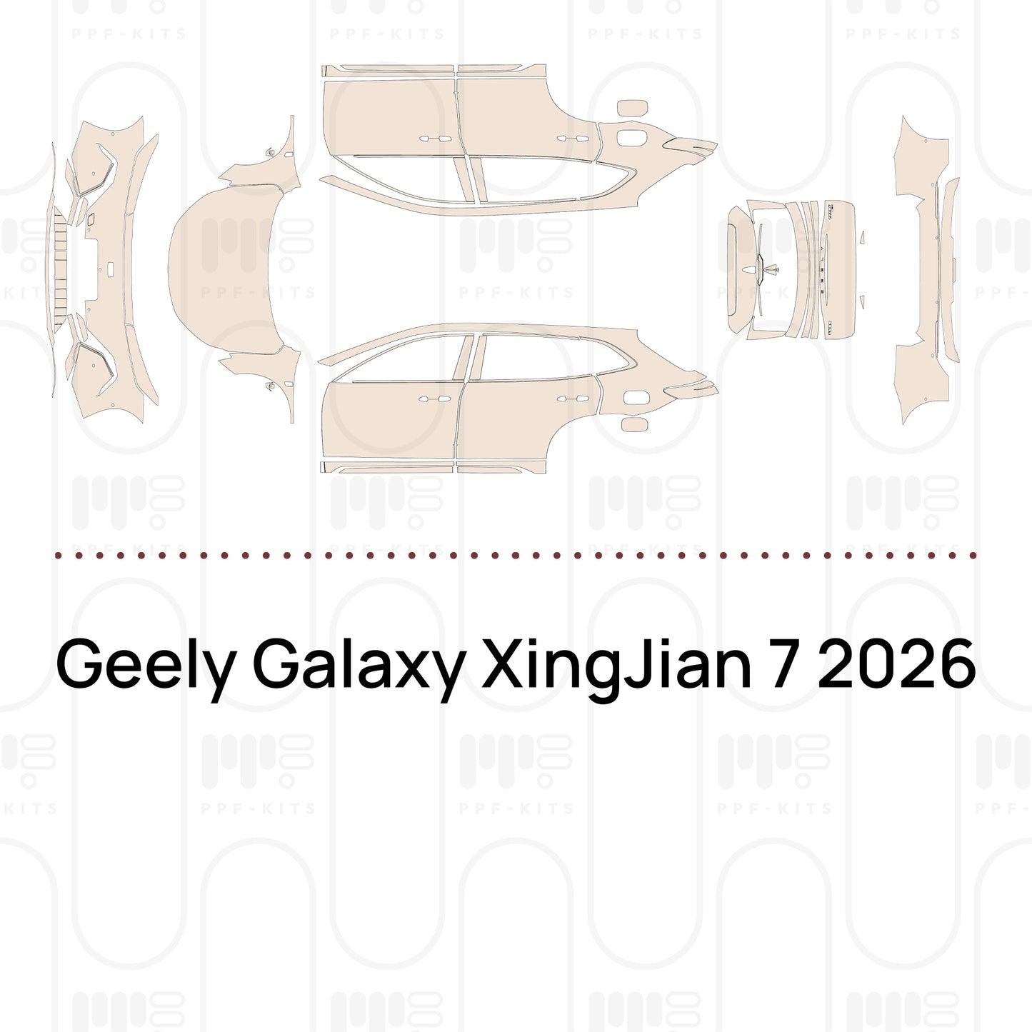 Pre-Cut PPF Geely Galaxy XingJian 7 2026