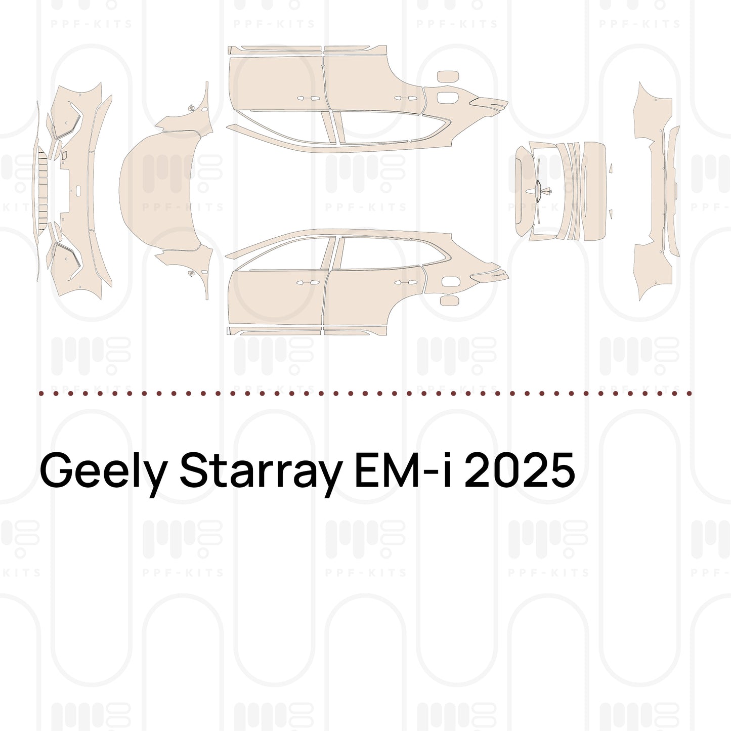 Pre-Cut PPF Geely Starray EM-i 2025