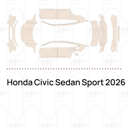 Pre-Cut PPF Honda Civic Sedan Sport 2026