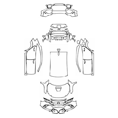 Pre-Cut PPF Honda Civic Type R 2018 - PPF-Kits