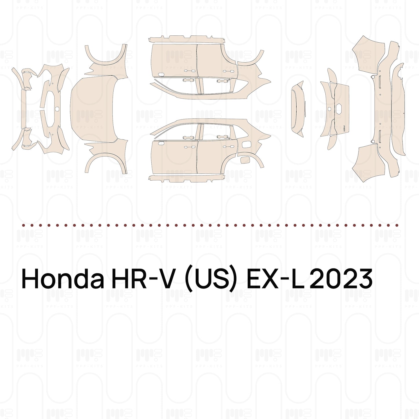 Pre-Cut PPF Honda HR-V (US) EX-L 2023