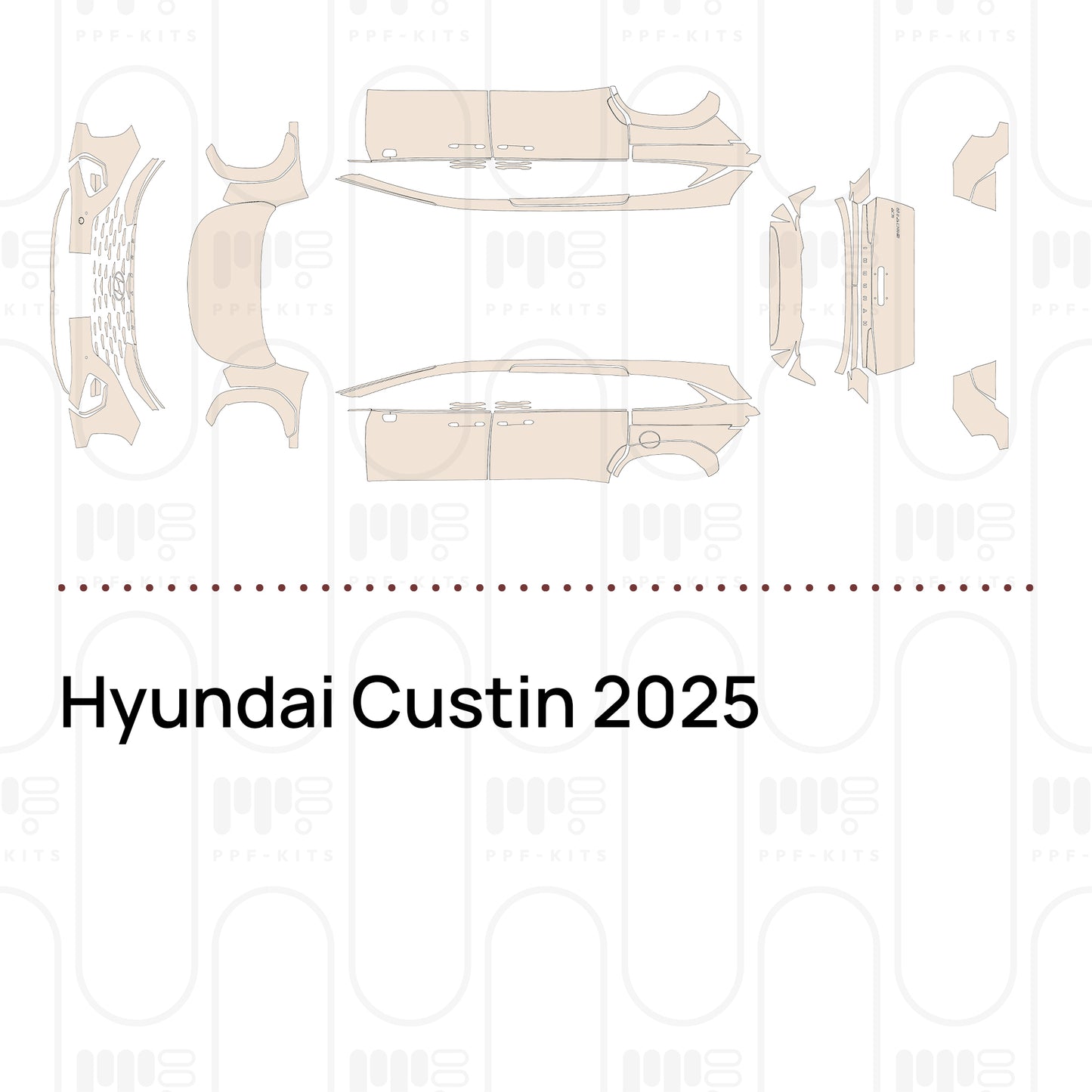 Pre-Cut PPF Hyundai Custin 2025