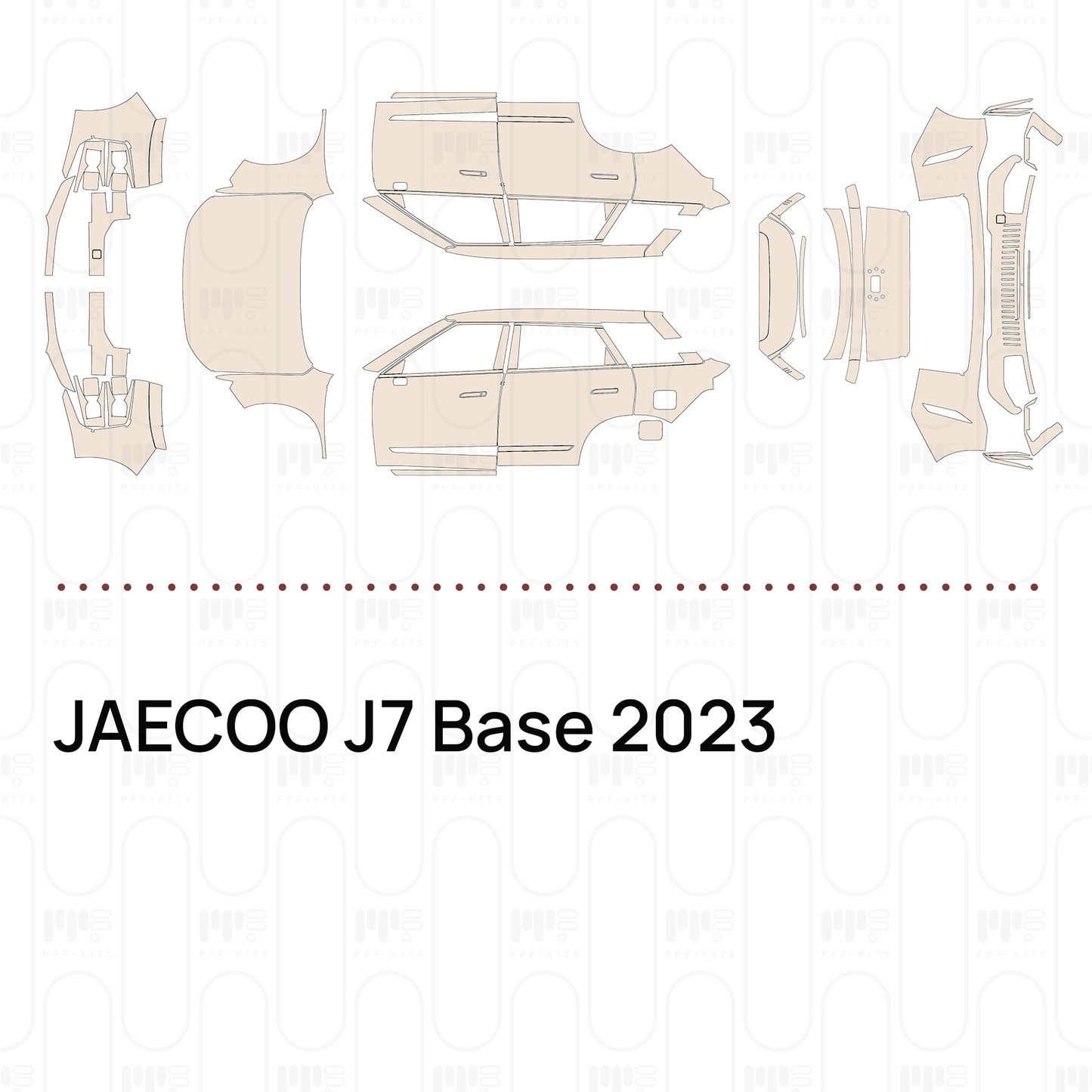 Pre-Cut PPF JAECOO J7 Base 2023