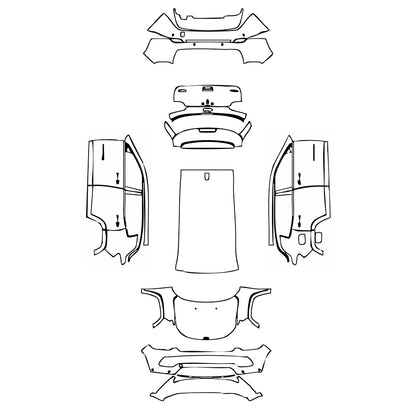 Pre-Cut PPF JEEP Compass Limited 2023 - PPF-Kits