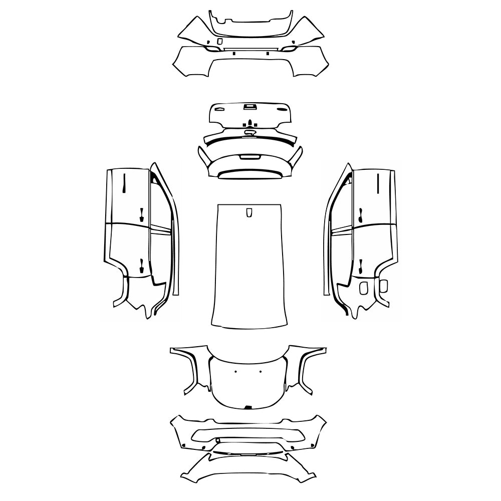 Pre-Cut PPF JEEP Compass Sport 2022 - PPF-Kits