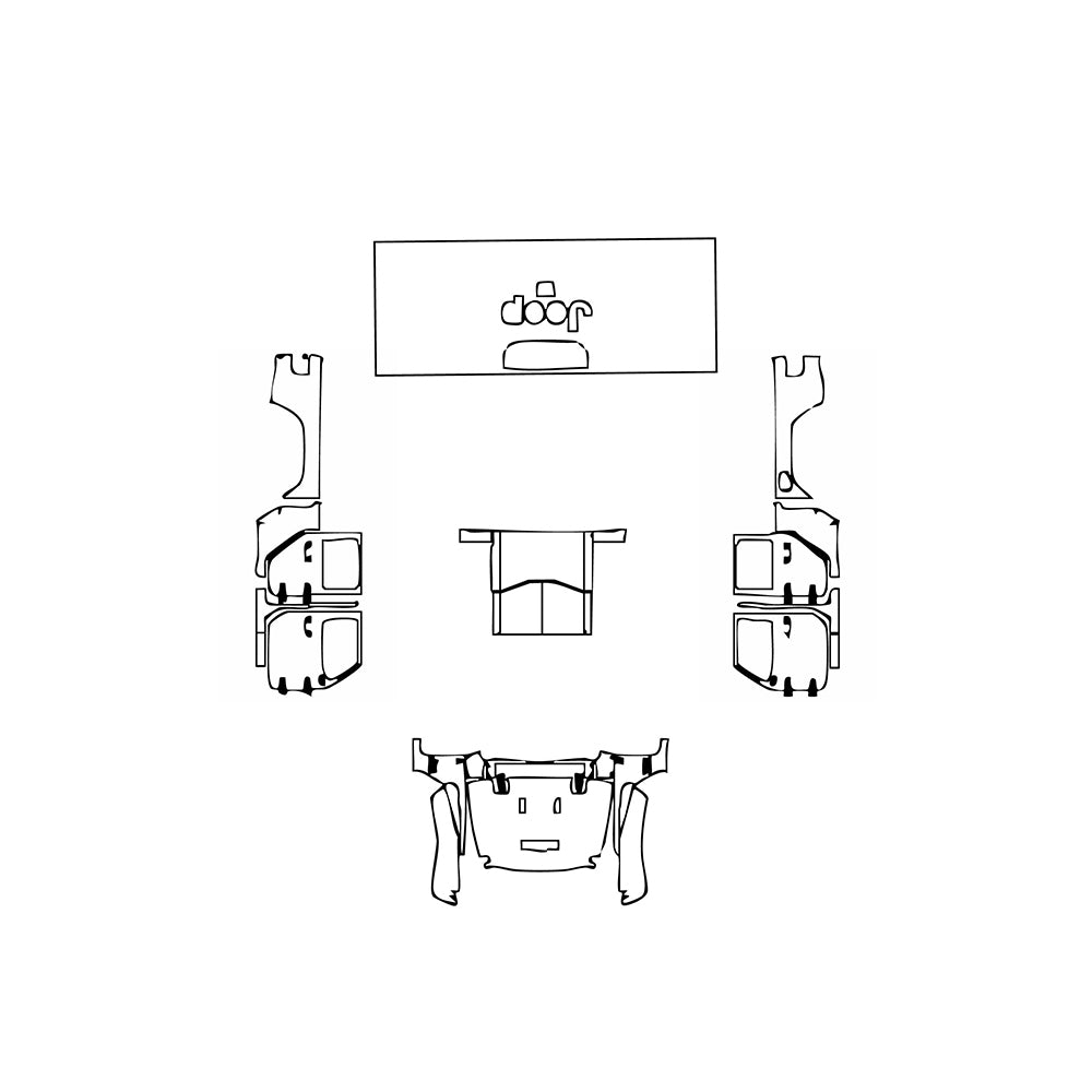 Pre-Cut PPF JEEP Gladiator Mojave 2023 - PPF-Kits