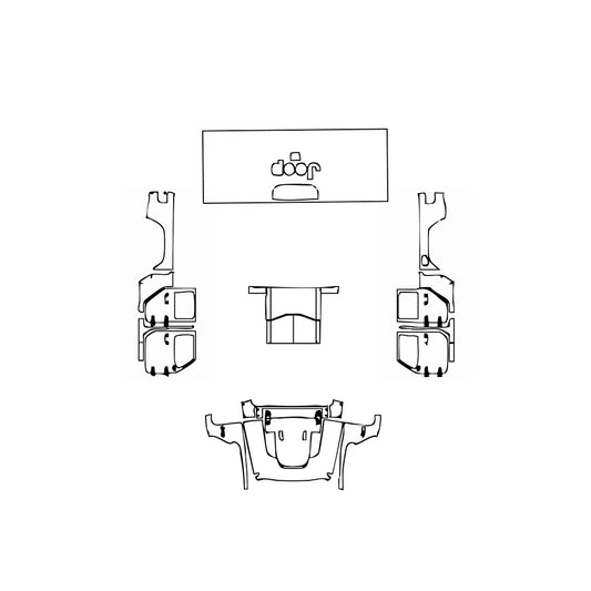 Pre-Cut PPF JEEP Gladiator Rubicon 2024 - PPF-Kits