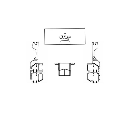 Pre-Cut PPF JEEP Gladiator Willys Sport 2023 - PPF-Kits