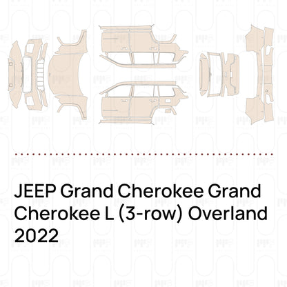 Pre-Cut PPF JEEP Grand Cherokee Grand Cherokee L (3-row) Overland 2022