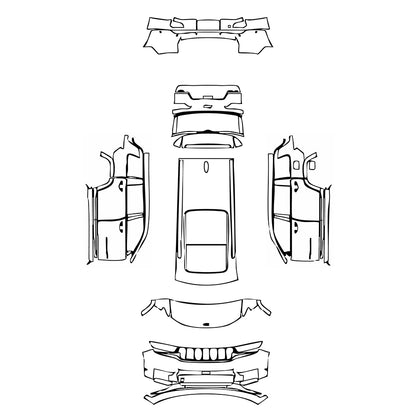 Pre-Cut PPF JEEP Grand Cherokee Grand Cherokee L (3-row) Summit 2021 - PPF-Kits