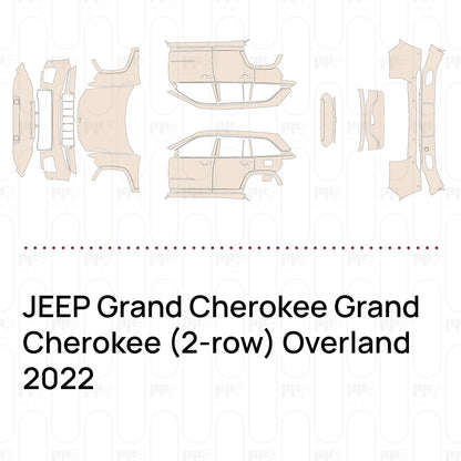 Pre-Cut PPF JEEP Grand Cherokee Grand Cherokee (2-row) Overland 2022