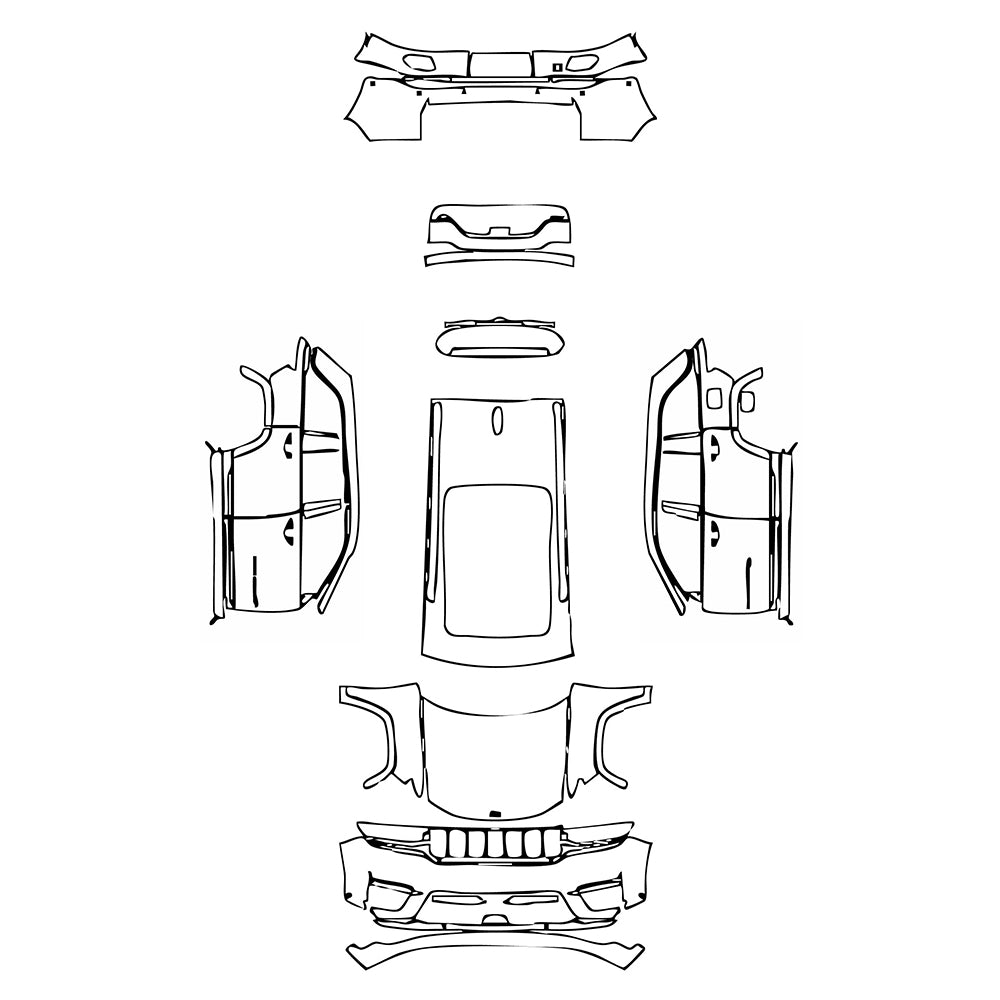 Pre-Cut PPF JEEP Grand Cherokee Grand Cherokee (2-row) Summit 2025 - PPF-Kits