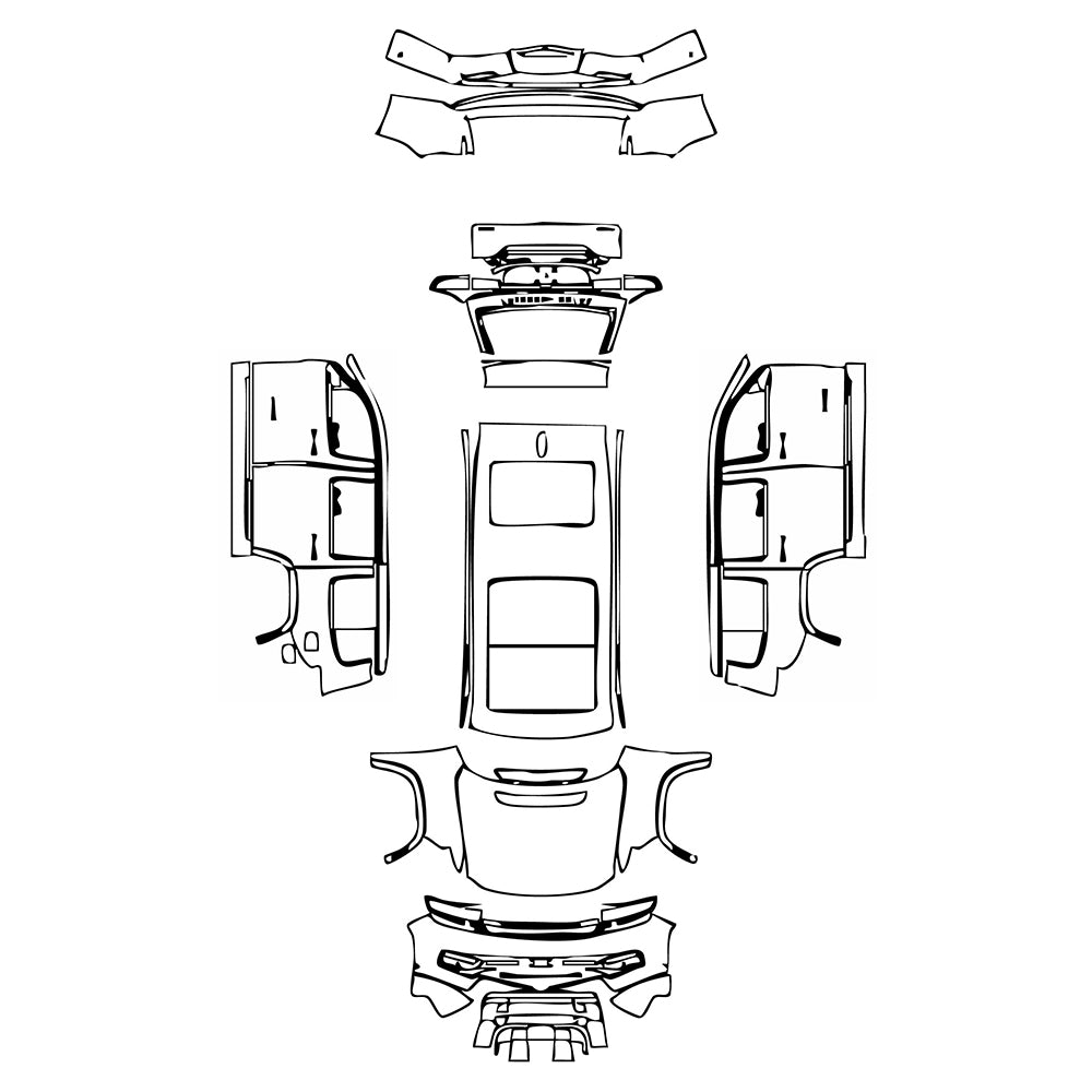 Pre-Cut PPF JEEP Grand Wagoneer Standard Wheelbase Series II 2024 - PPF-Kits