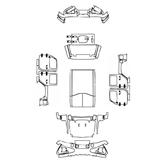 Pre-Cut PPF JEEP Wrangler 4 Door High Altitude 2019 - PPF-Kits