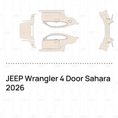 Pre-Cut PPF JEEP Wrangler 4 Door Sahara 2026