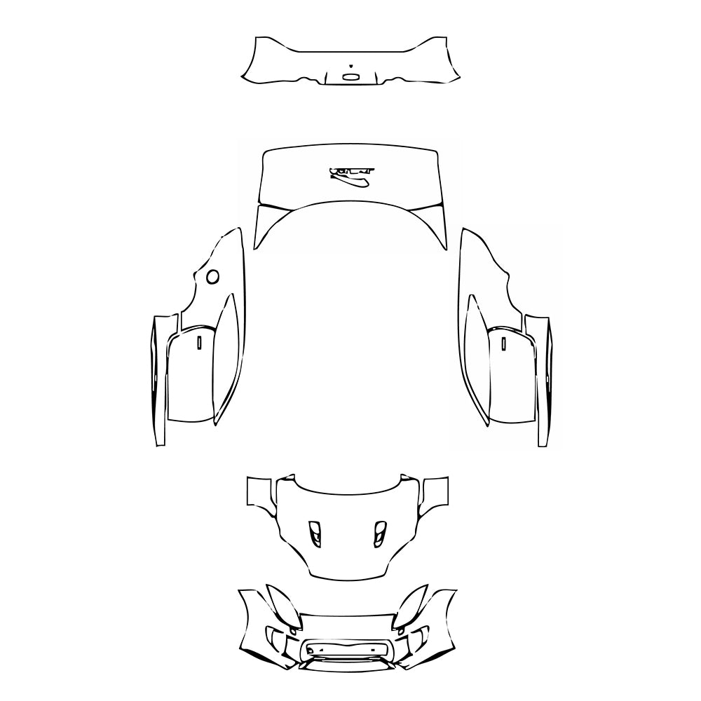 Pre-Cut PPF Jaguar F-Type Base AWD Coupe 2016 - PPF-Kits