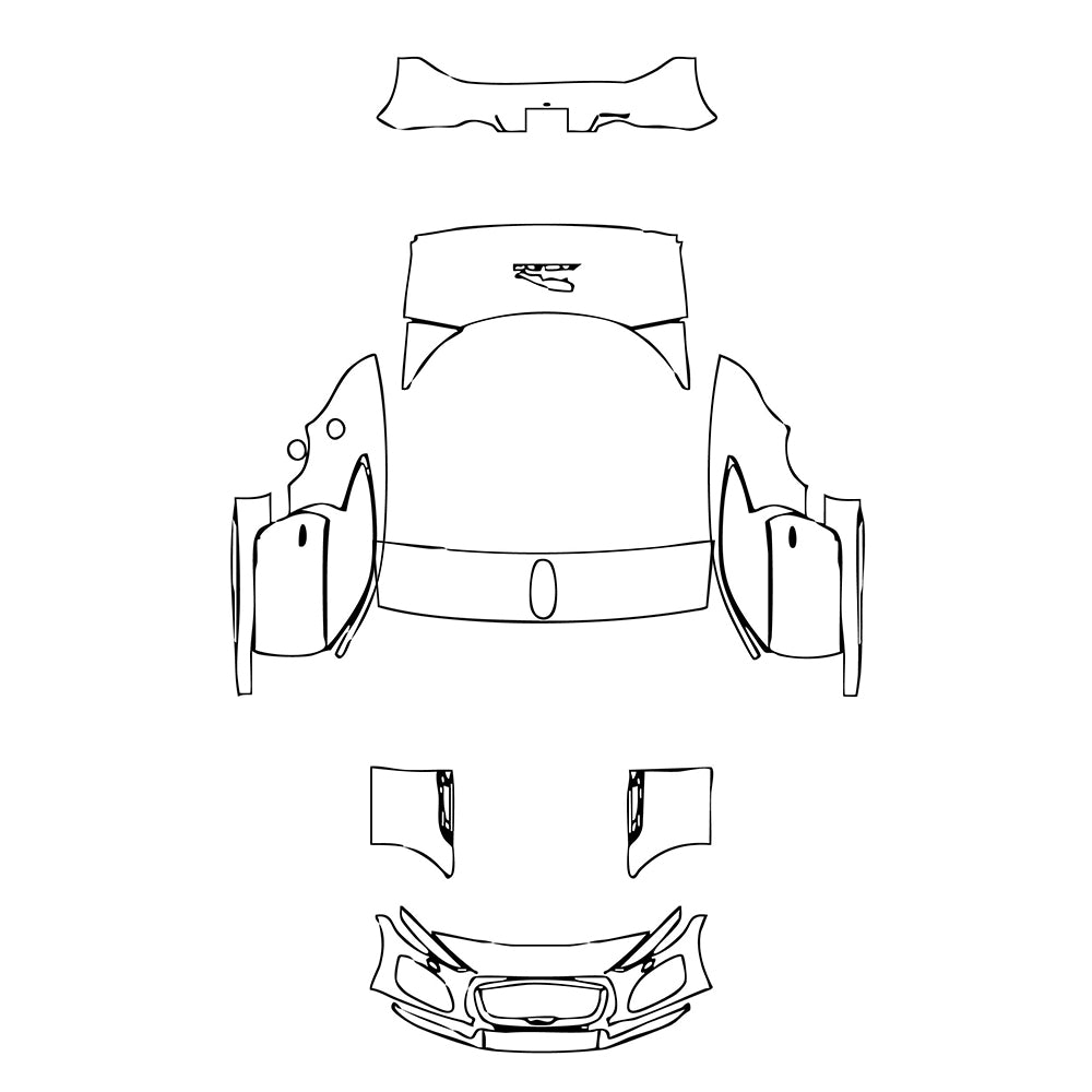 Pre-Cut PPF Jaguar F-Type Base Coupe 2022 - PPF-Kits