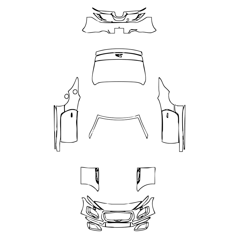 Pre-Cut PPF Jaguar F-Type R-Dynamic Convertible 2022 - PPF-Kits