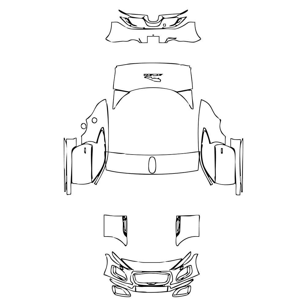 Pre-Cut PPF Jaguar F-Type R-Dynamic Coupe 2021 - PPF-Kits