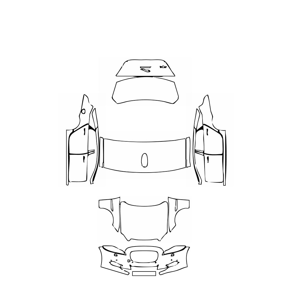 Pre-Cut PPF Jaguar XJ XJL Base 2014 - PPF-Kits