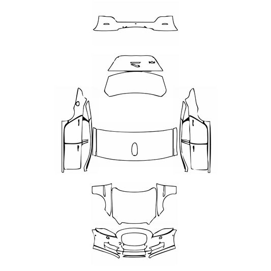 Pre-Cut PPF Jaguar XJ XJL Supercharged 2019 - PPF-Kits
