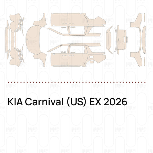 Pre-Cut PPF KIA Carnival (US) EX 2026