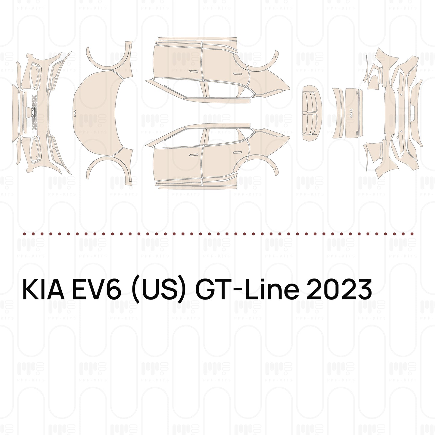Pre-Cut PPF KIA EV6 (US) GT-Line 2023
