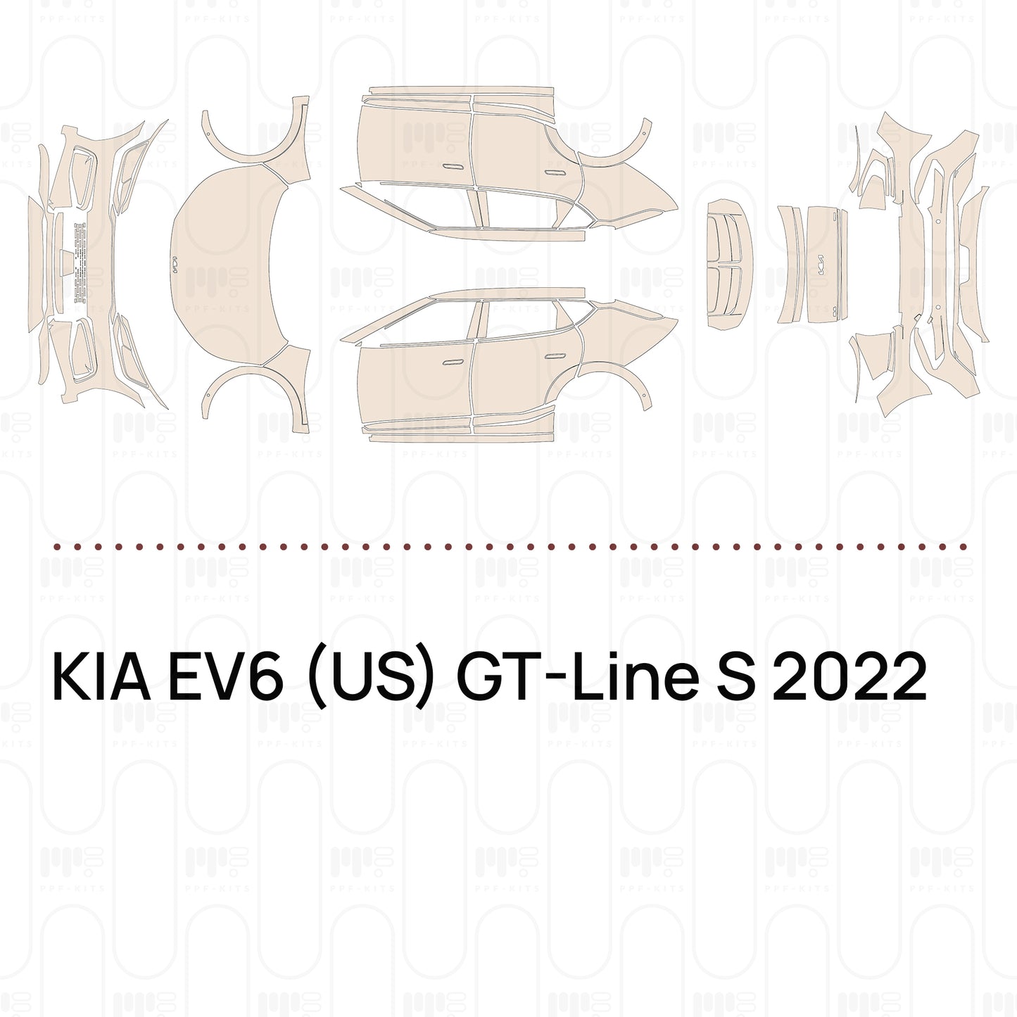 Pre-Cut PPF KIA EV6 (US) GT-Line S 2022