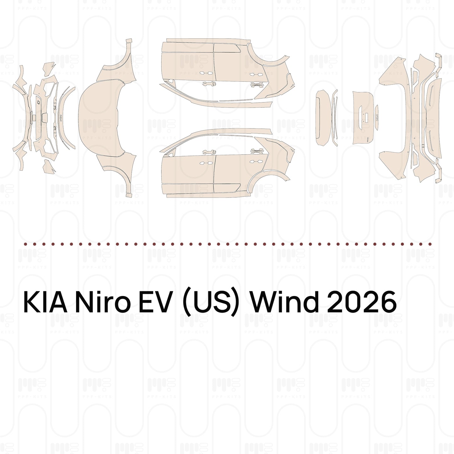Pre-Cut PPF KIA Niro EV (US) Wind 2026