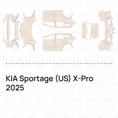 Pre-Cut PPF KIA Sportage (US) X-Pro 2025