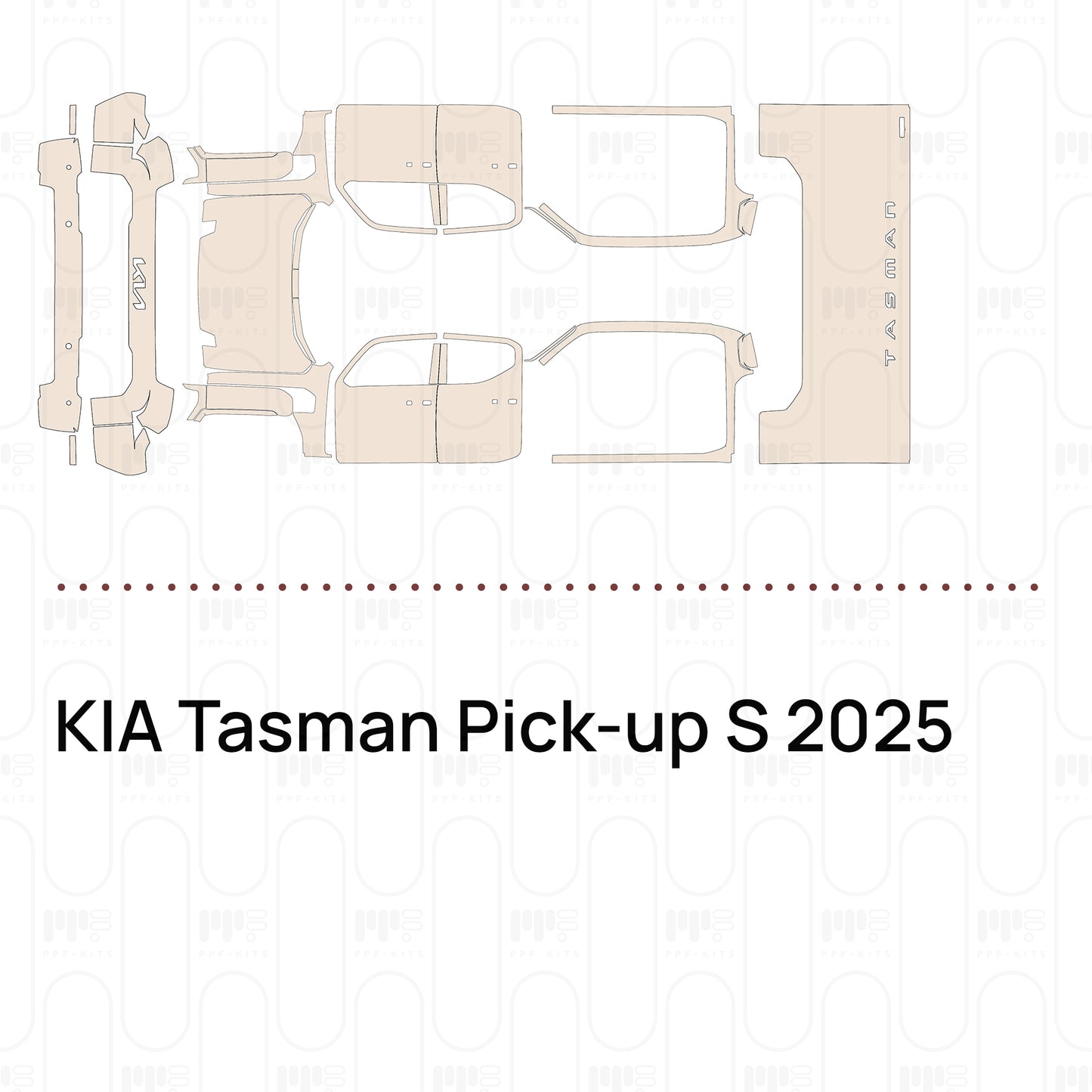 Pre-Cut PPF KIA Tasman Pick-up S 2025