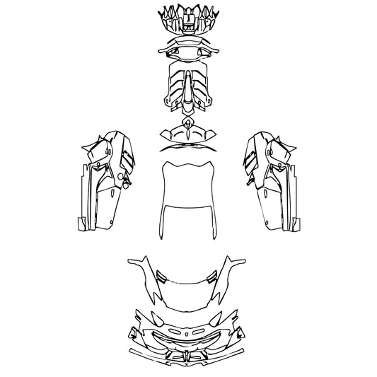 Pre-Cut PPF Lamborghini Aventador Avendator SVJ 63 Coupe 2020 - PPF-Kits