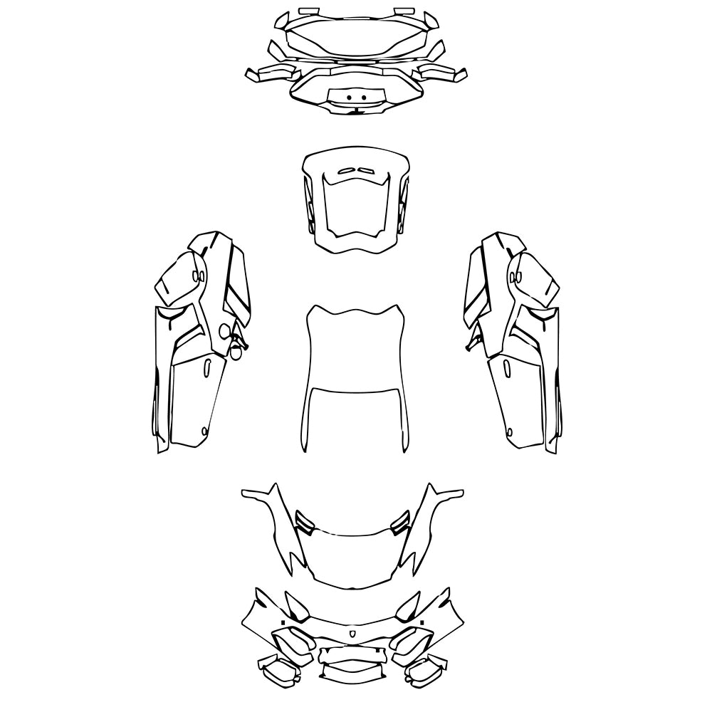 Pre-Cut PPF Lamborghini Aventador LP 700-4 Coupe 2012 - PPF-Kits