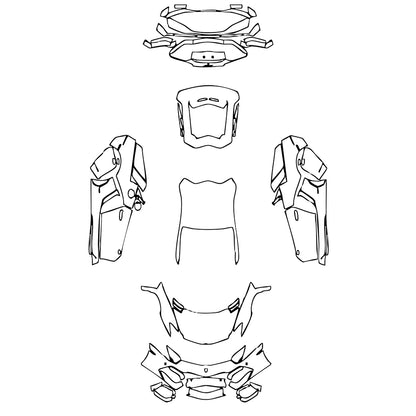 Pre-Cut PPF Lamborghini Aventador LP 700-4 Coupe 2015 - PPF-Kits