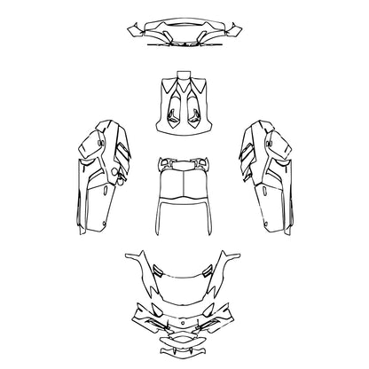 Pre-Cut PPF Lamborghini Aventador LP 750-4 Superveloce Roadster 2017 - PPF-Kits