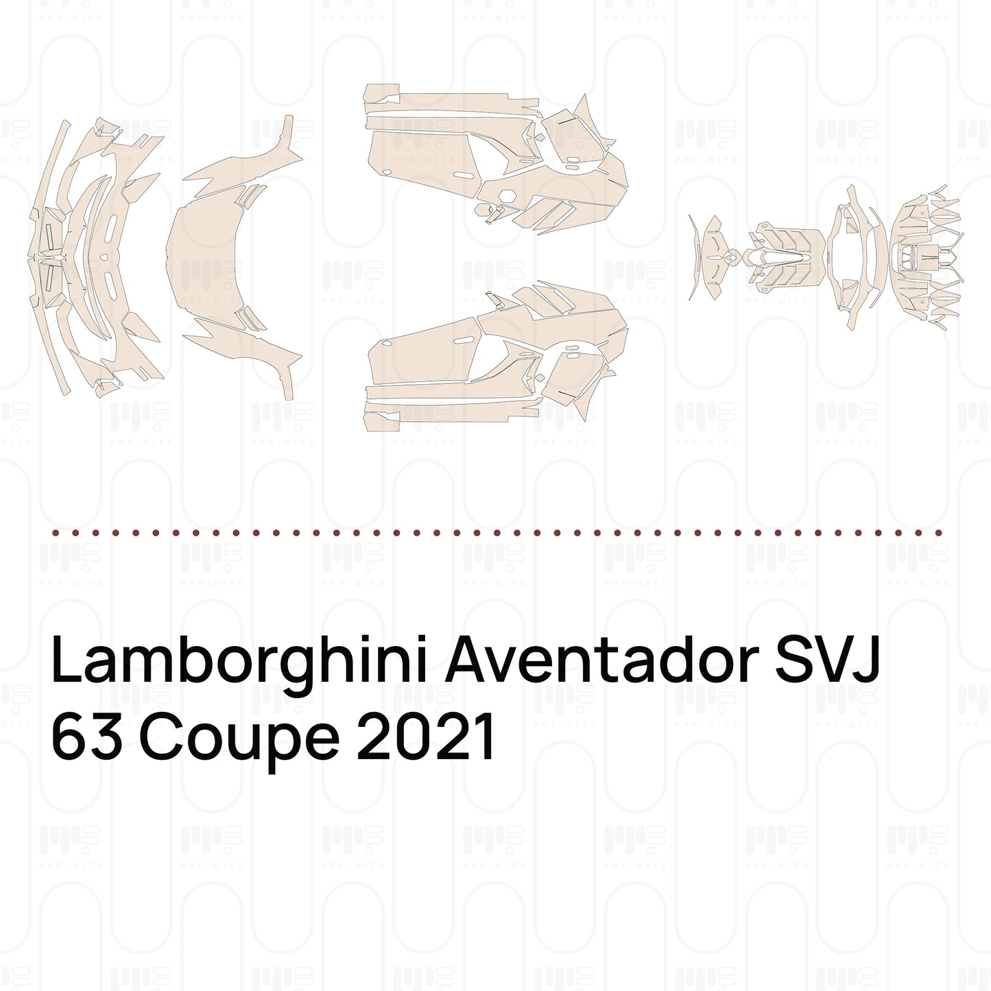 Pre-Cut PPF Lamborghini Aventador SVJ 63 Coupe 2021