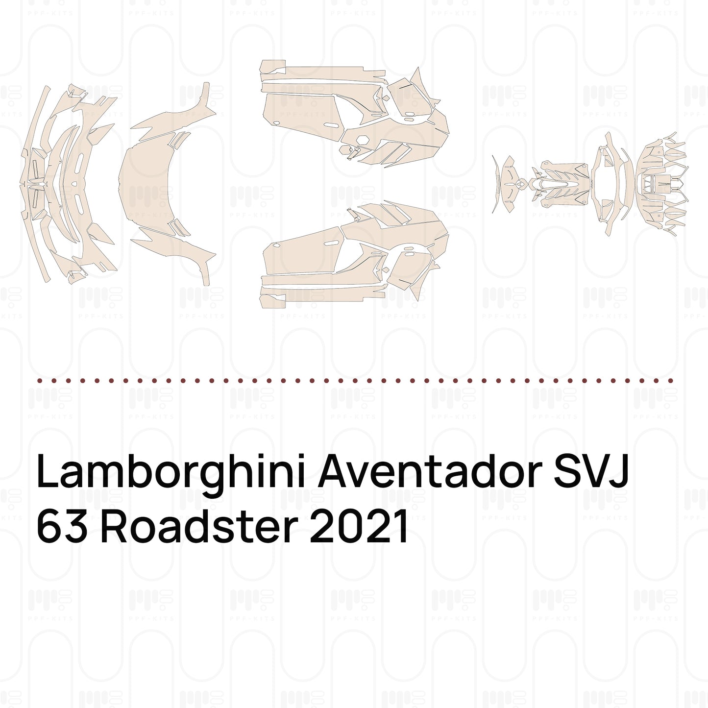 Pre-Cut PPF Lamborghini Aventador SVJ 63 Roadster 2021
