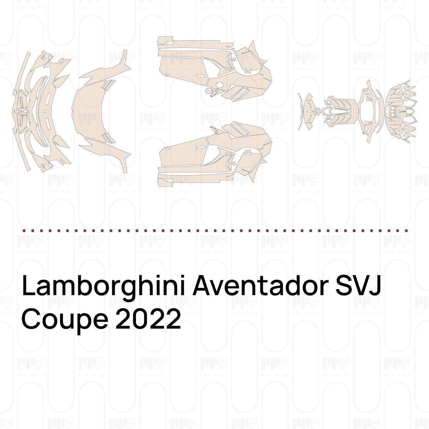 Pre-Cut PPF Lamborghini Aventador SVJ Coupe 2022