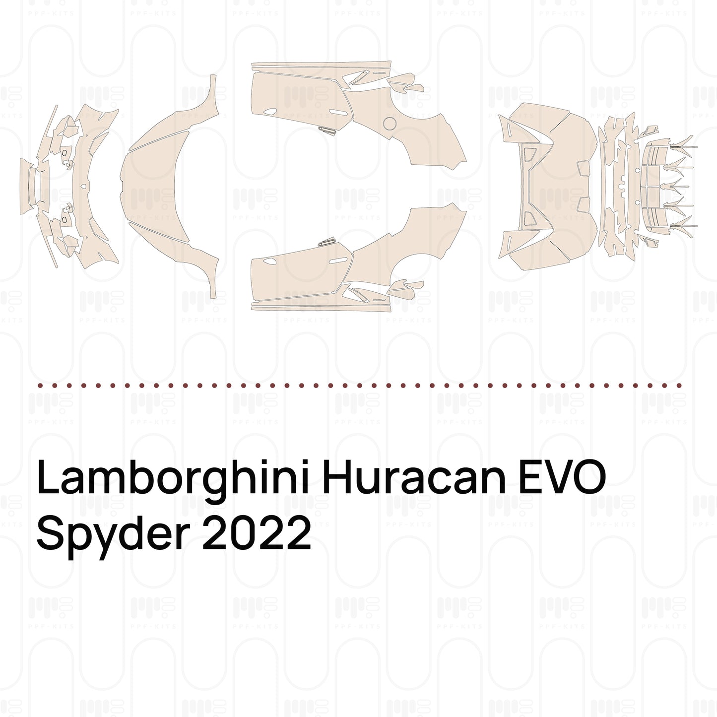 Pre-Cut PPF Lamborghini Huracan EVO Spyder 2022