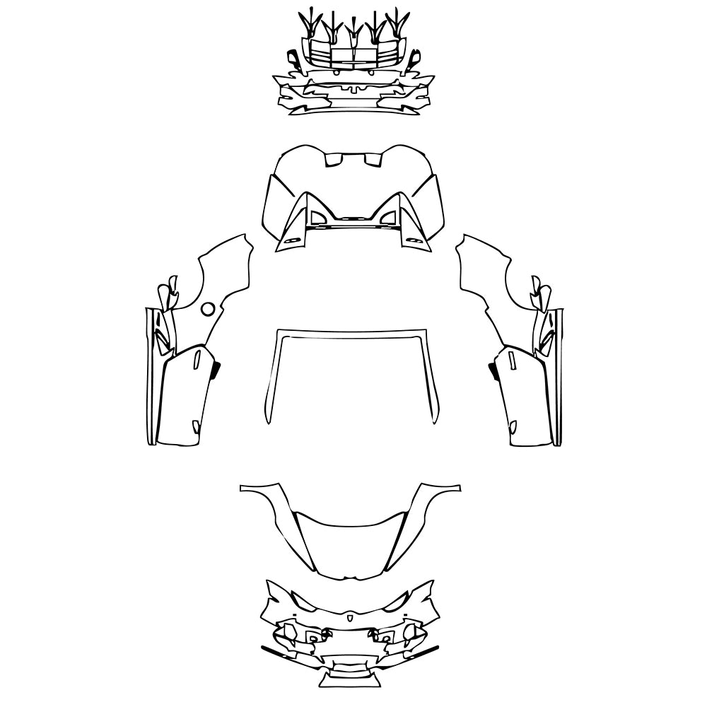 Pre-Cut PPF Lamborghini Huracan Huracan EVO Spyder 2019 - PPF-Kits